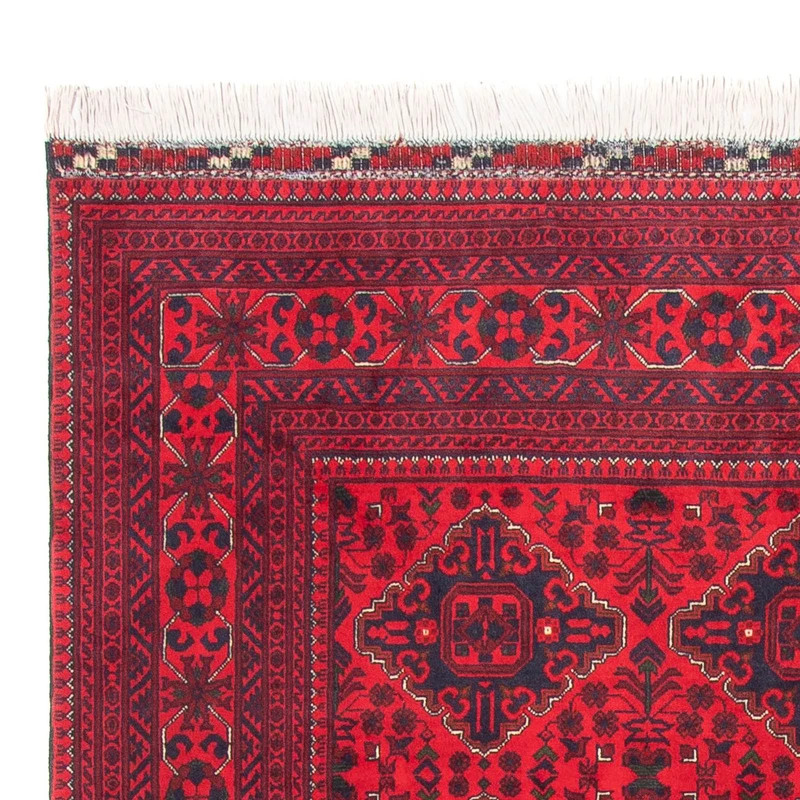 Afghan Teppich - 198 x 285 cm - rot