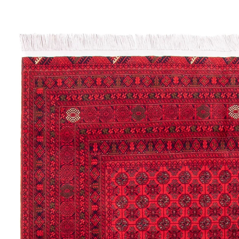 Afghan Teppich - 194 x 295 cm - rot