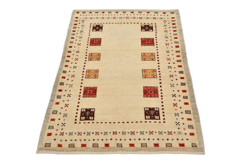 Gabbeh Teppich - Loribaft Perser 84 x 127 cm - mehrfarbig