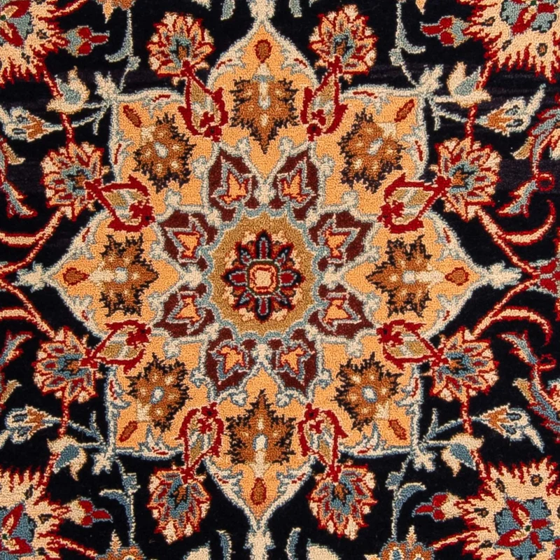 Perserteppich - Isfahan - Premium 100 x 175 cm - dunkelblau