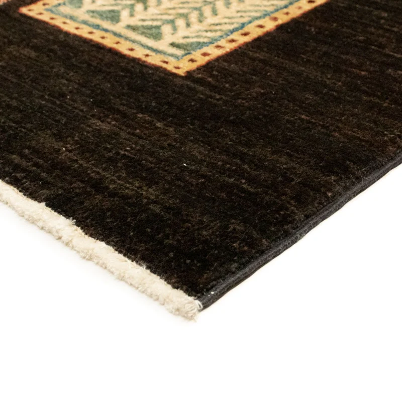 Ziegler Teppich 100 x 154 cm - schwarz