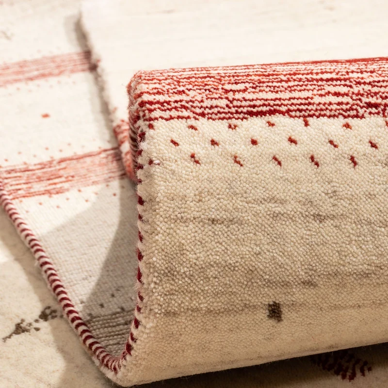 Gabbeh Teppich - Loribaft Indus 207 x 304 cm - beige