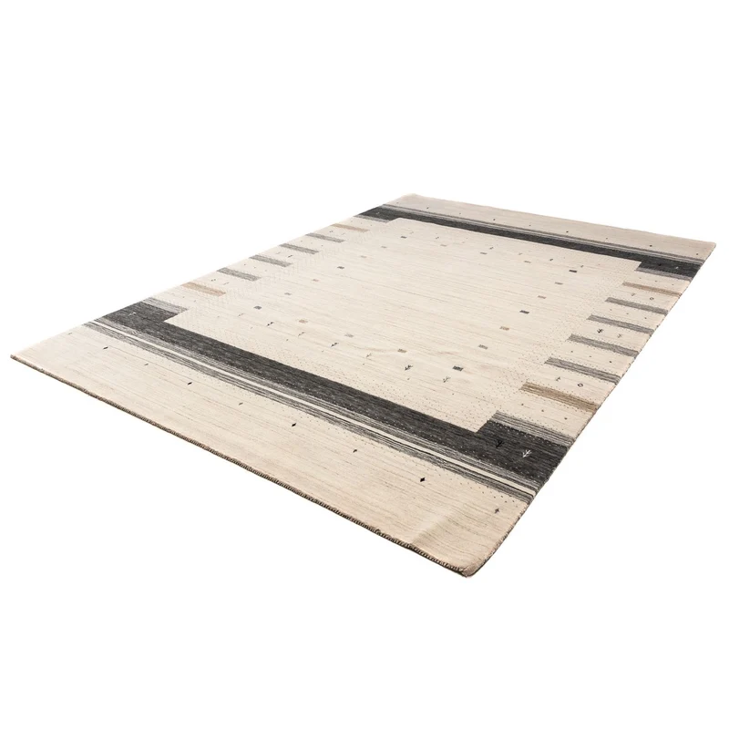 Gabbeh Teppich - Loribaft Indus 207 x 304 cm - beige