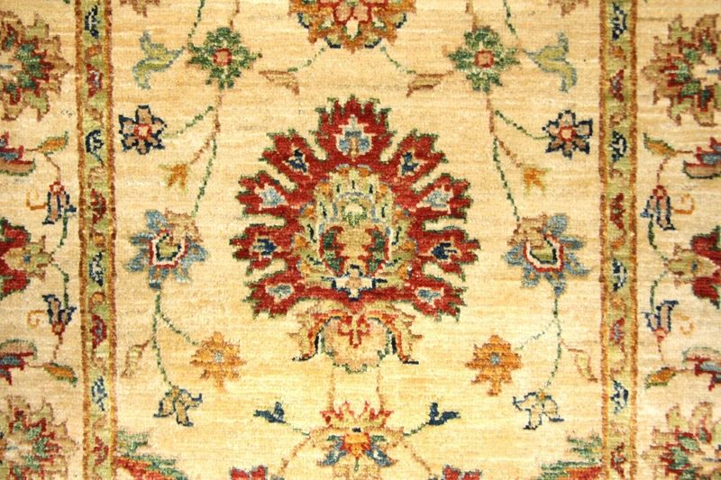 Ziegler Teppich 76 x 220 cm - gelb