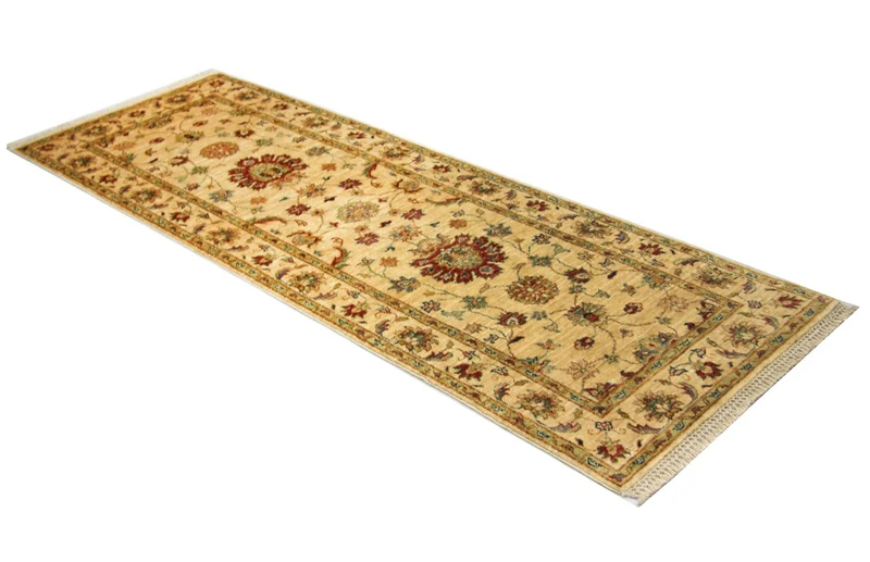 Ziegler Teppich 76 x 220 cm - gelb