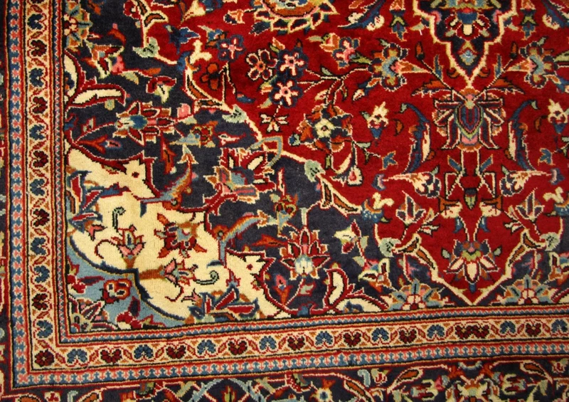 Perserteppich - Keshan 198 x 313 cm - rot