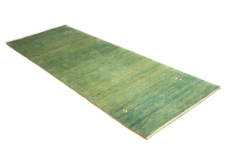 Gabbeh Teppich - Perser 90 x 247 cm - grün
