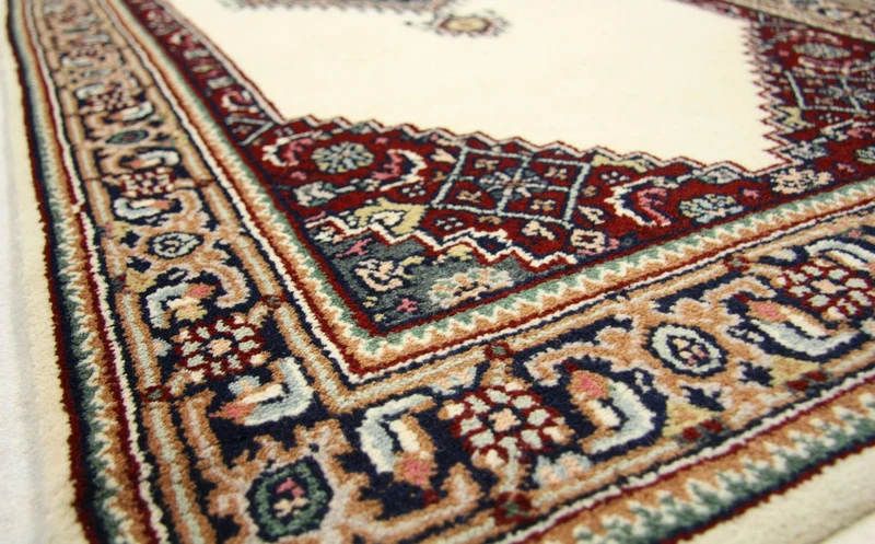 Orientteppich - Bidjar - Indus 77 x 263 cm - beige
