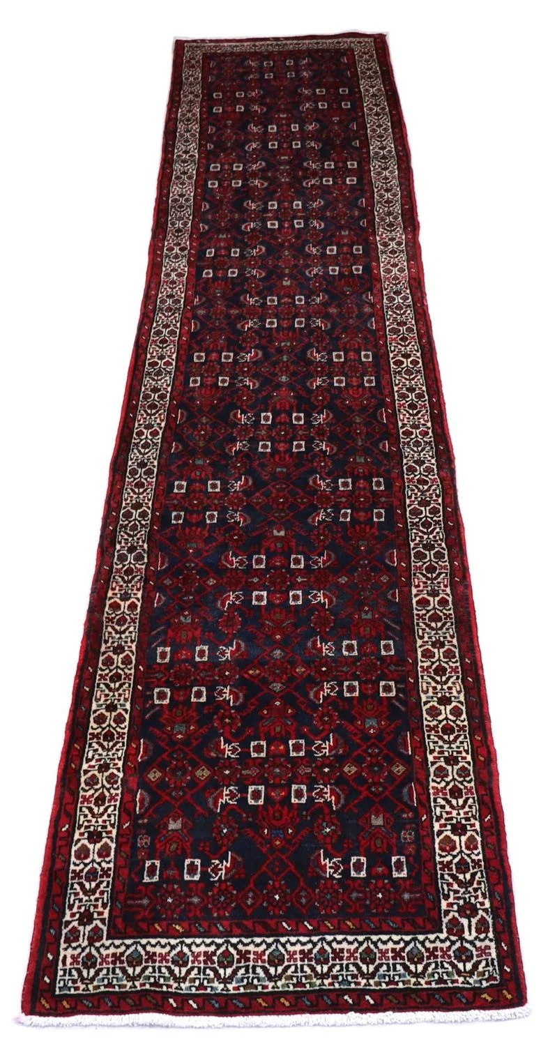 Perserteppich - Nomadic 87 x 403 cm - dunkelblau