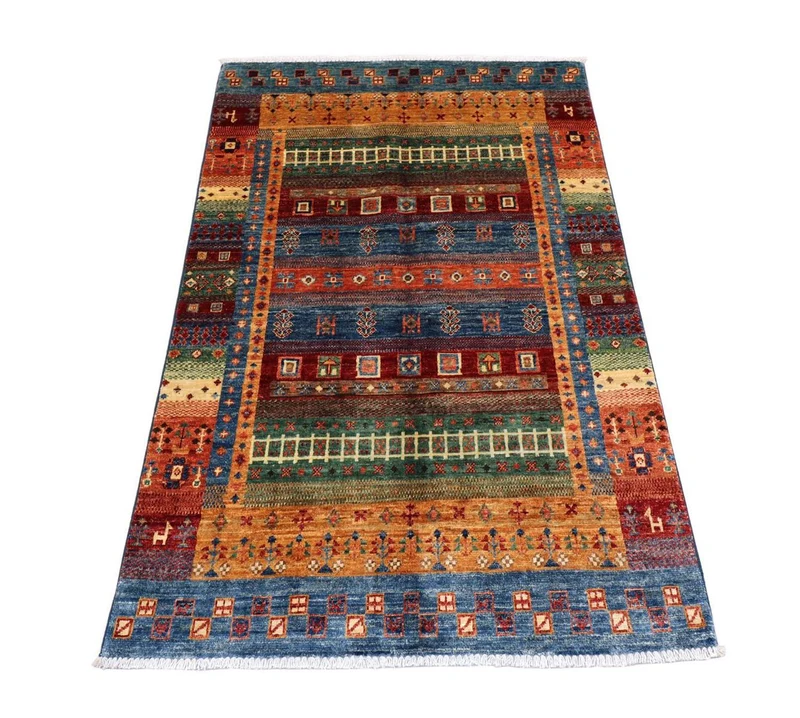 Ziegler Teppich 101 x 160 cm - mehrfarbig