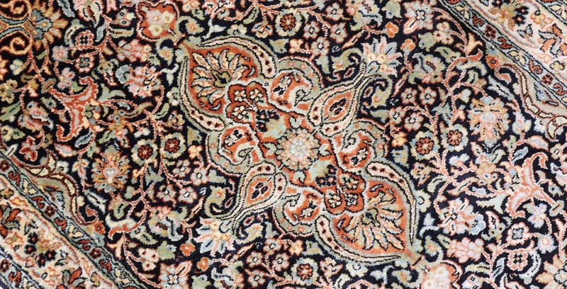 Seidenteppich - Kaschmir Seide 77 x 124 cm Teppichbrücke