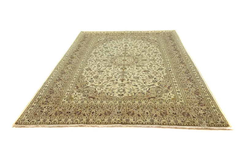 Perserteppich - Keshan 195 x 305 cm - beige