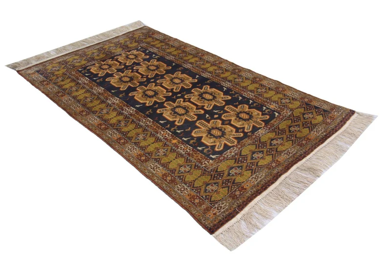 Afghan Teppich 108 x 175 cm - blau
