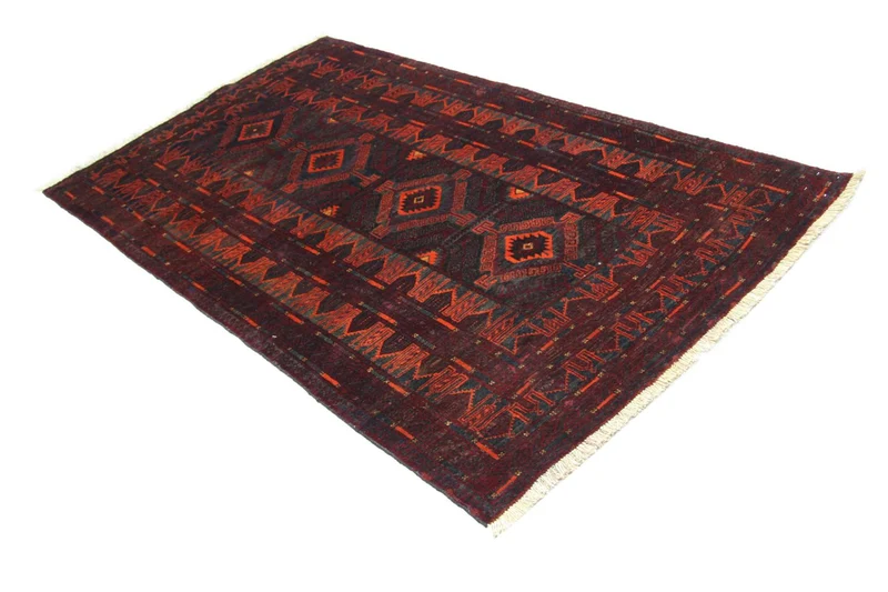 Afghan Teppich 123 x 208 cm - blau