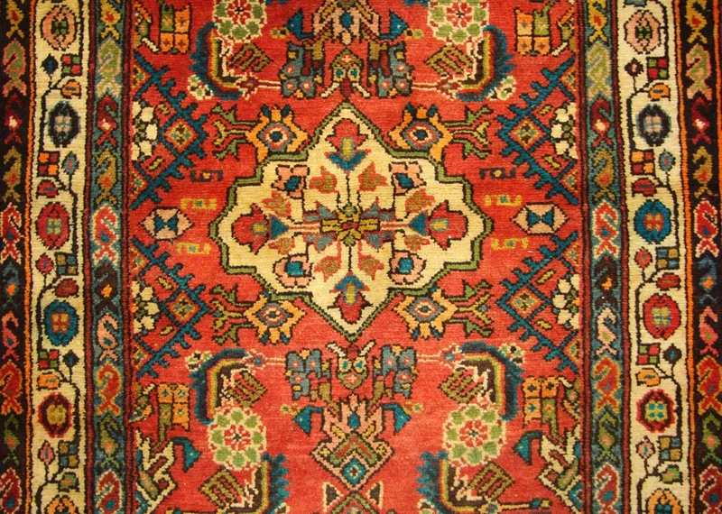 Perserteppich - Nomadic 107 x 426 cm - orange