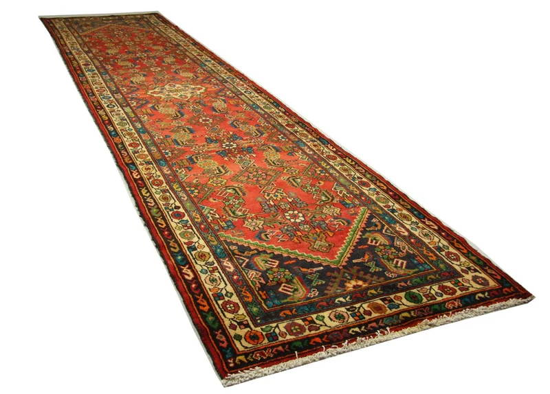 Perserteppich - Nomadic 107 x 426 cm - orange