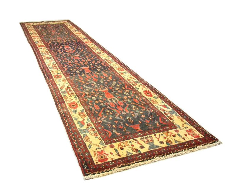 Perserteppich - Nomadic 104 x 410 cm - blau