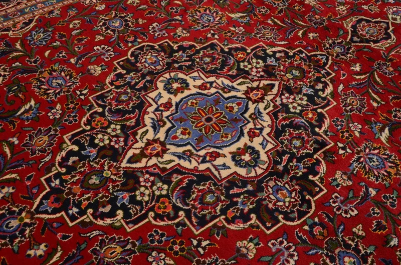 Perserteppich - Keshan 255 x 370 cm - rot