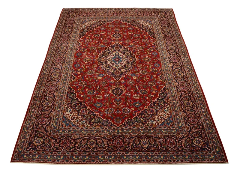 Perserteppich - Keshan 245 x 357 cm - rot