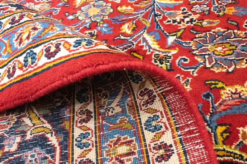 Perserteppich - Keshan 303 x 384 cm - blau
