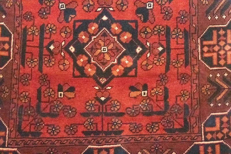 Afghan Teppich - Kunduz 78 x 288 cm - rot