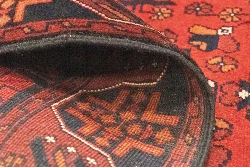 Afghan Teppich - Kunduz 78 x 288 cm - rot