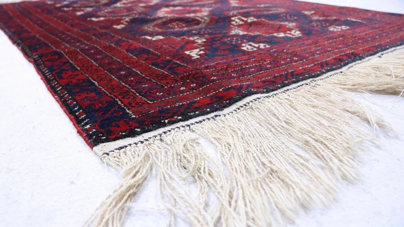 Afghan Teppich 117 x 173 cm - dunkelrot