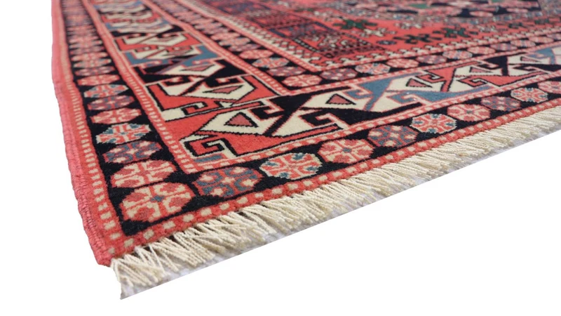 Afghan Teppich 134 x 153 cm - rot