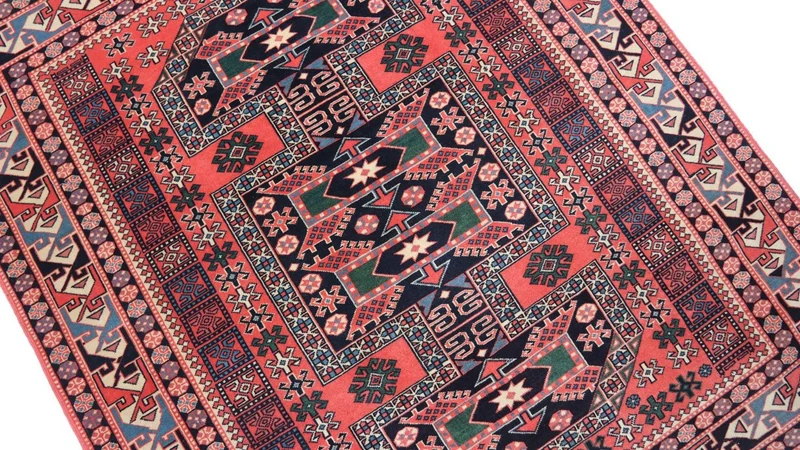 Afghan Teppich 134 x 153 cm - rot