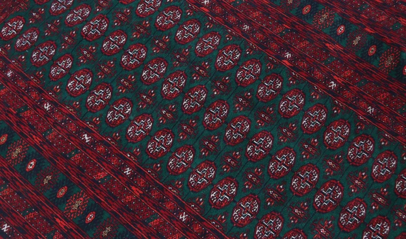 Afghan Teppich 124 x 189 cm - dunkelrot