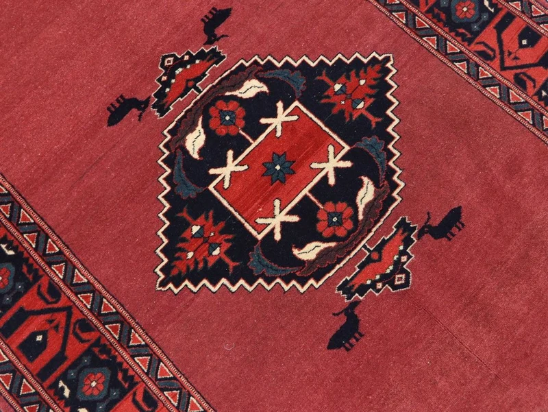 Afghan Teppich 129 x 190 cm - rot