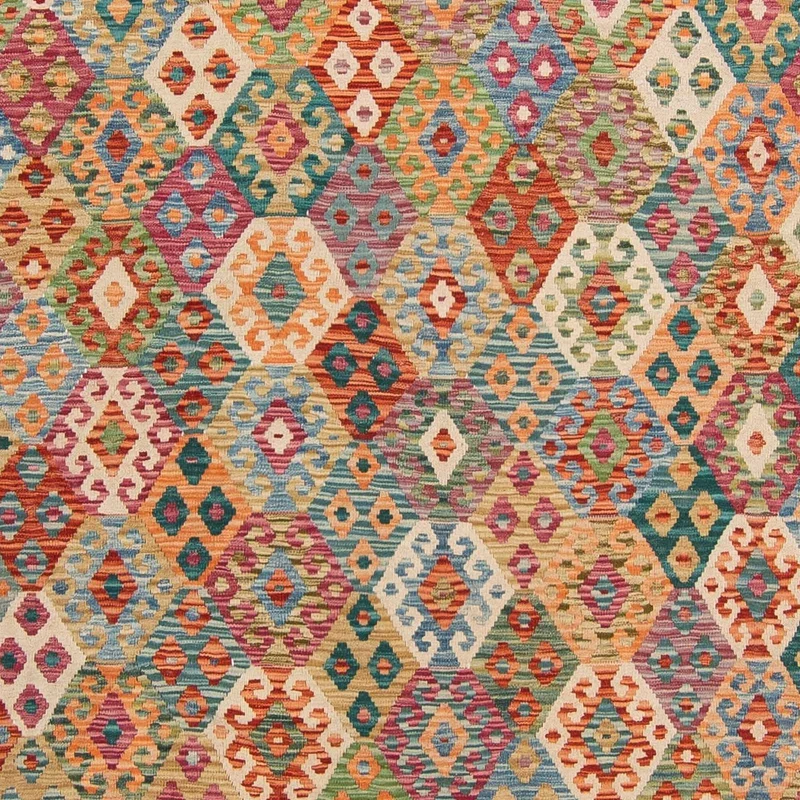 Kelim Teppich - Splash 263 x 341 cm - mehrfarbig