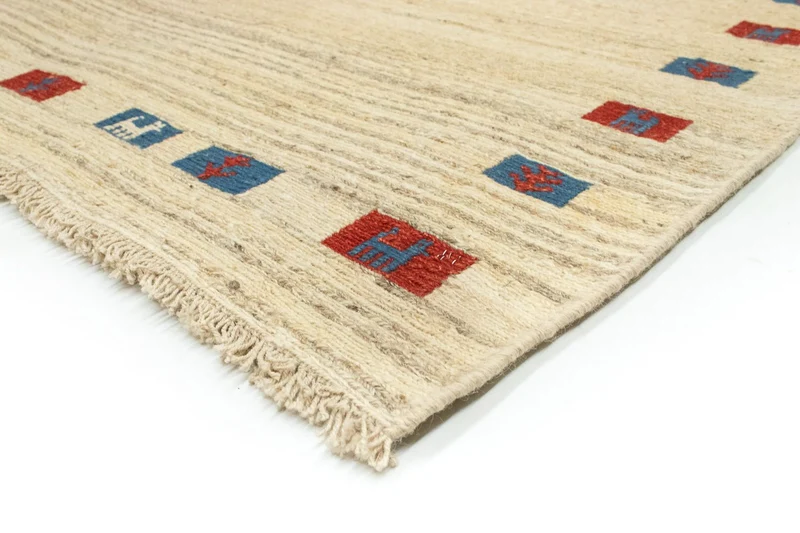 Gabbeh Teppich - Perser 156 x 196 cm - beige