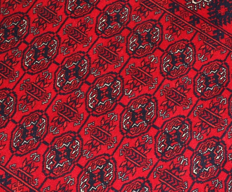 Afghan Teppich 83 x 278 cm - dunkelrot