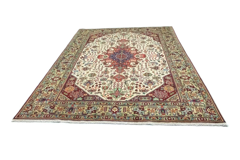 Perserteppich - Täbriz 202 x 293 cm - beige