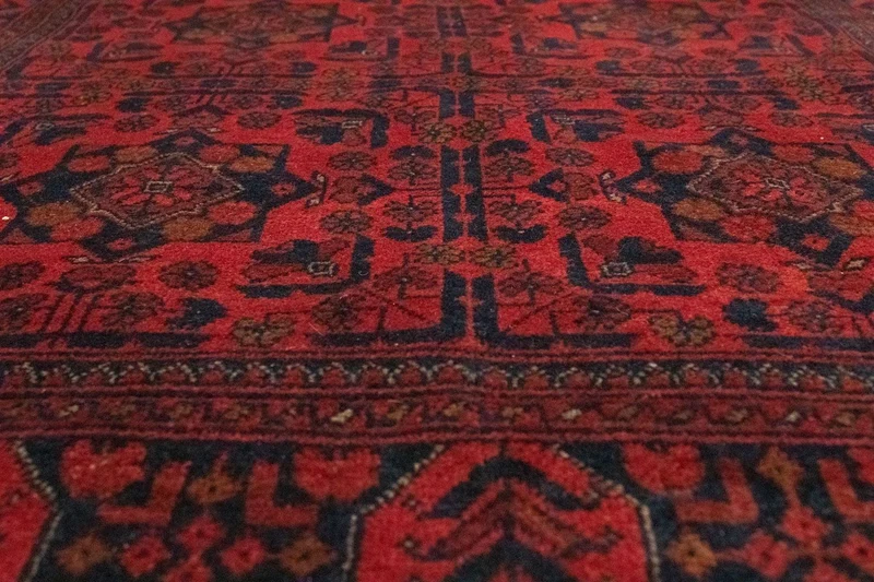 Afghan Teppich - Kunduz 126 x 197 cm - rot