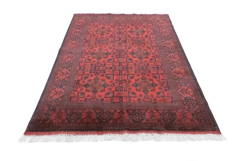 Afghan Teppich - Kunduz 126 x 197 cm - rot