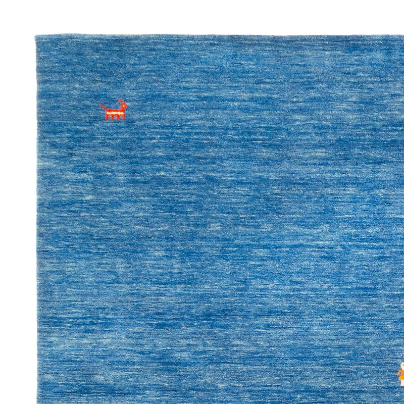 Gabbeh Teppich - Softy quadratisch - 250 x 250 cm - blau