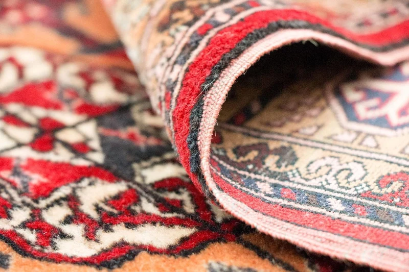 Afghan Teppich - Buchara 122 x 156 cm - lachs