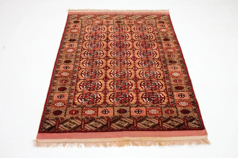 Afghan Teppich - Buchara 122 x 156 cm - lachs