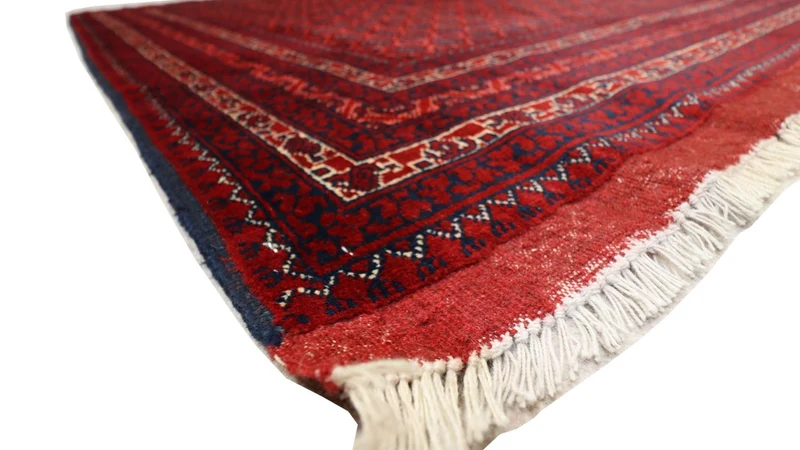 Afghan Teppich 151 x 195 cm - dunkelrot