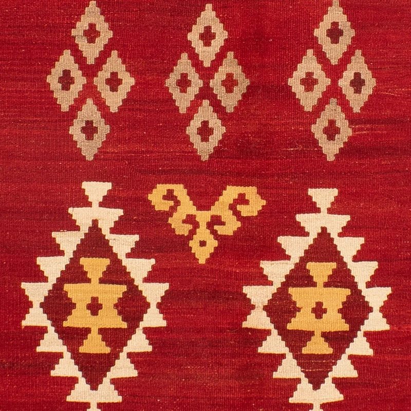 Kelim Teppich - Oriental 178 x 252 cm - dunkelrot