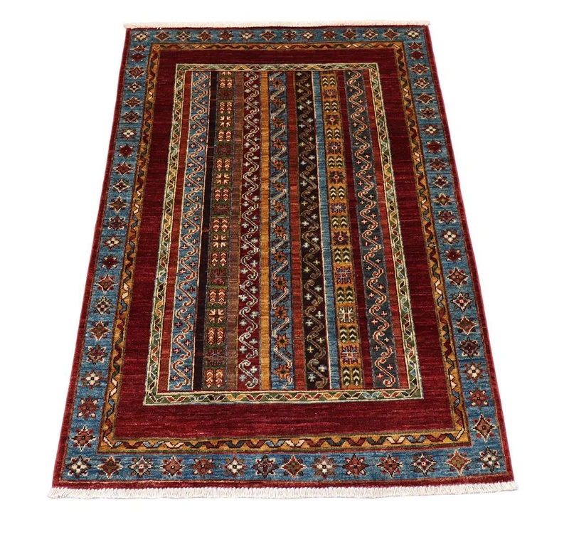 Ziegler Teppich 105 x 152 cm - dunkelrot