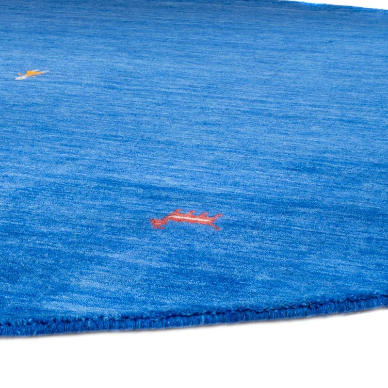 Gabbeh Teppich - Softy 250 x 250 cm - blau