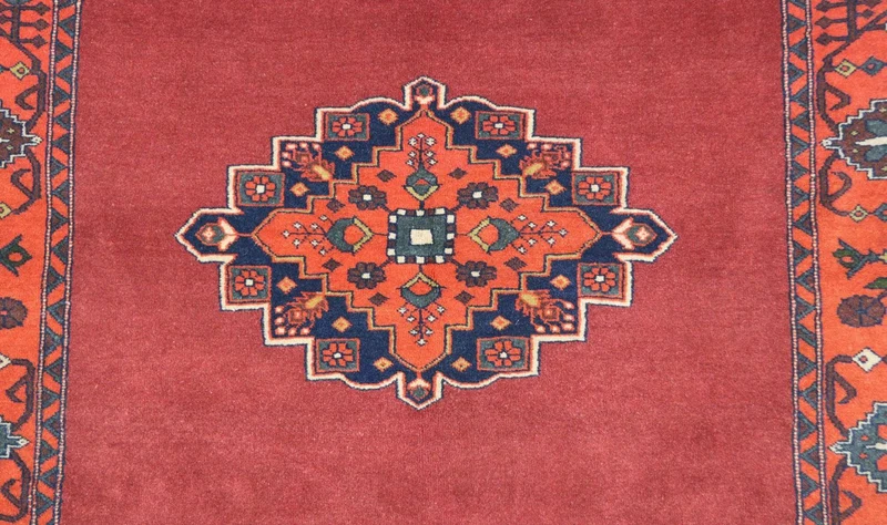 Afghan Teppich 126 x 180 cm - rot