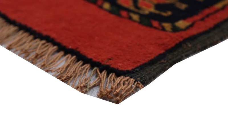 Afghan Teppich 126 x 154 cm - rot