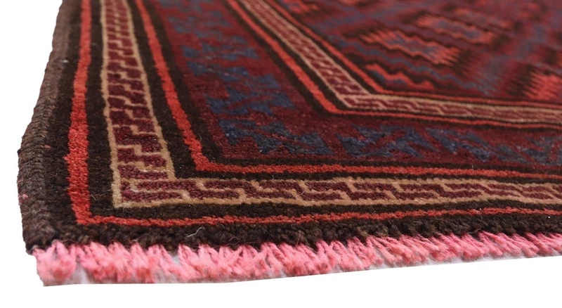 Belutsch Teppich 121 x 180 cm - dunkelrot