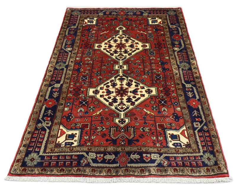 Perserteppich - Nomadic 151 x 212 cm - dunkelrot