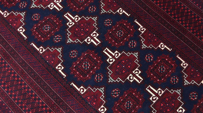 Belutsch Teppich 127 x 205 cm - dunkelrot