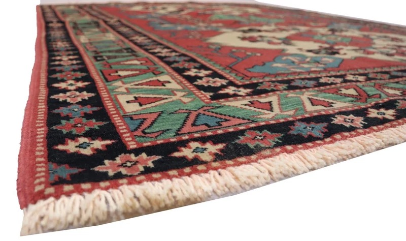 Afghan Teppich 138 x 170 cm - rot